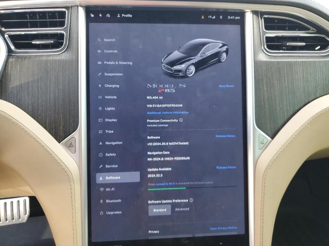 5YJSA1DP1DFP04346 - 2013 TESLA MODEL S BLACK photo 9