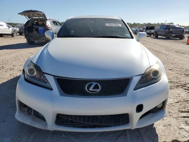 JTHBP5C28B5009113 - 2011 LEXUS IS F WHITE photo 5