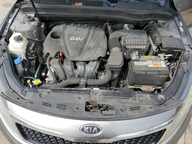5XXGN4A75CG025742 - 2012 KIA OPTIMA EX GRAY photo 11