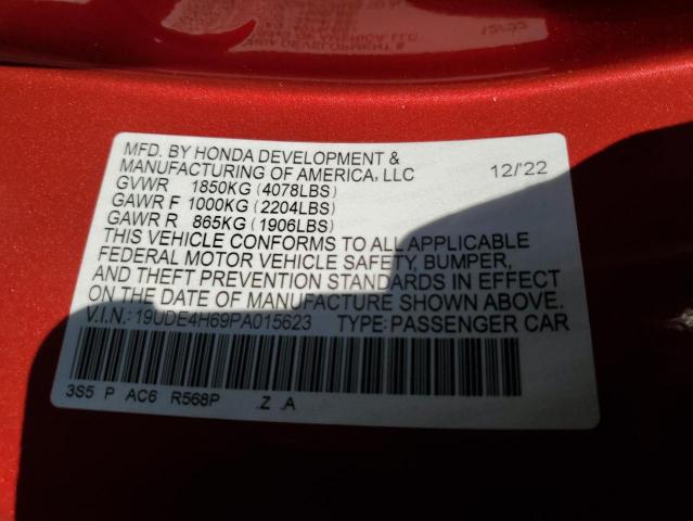 19UDE4H69PA015623 - 2023 ACURA INTEGRA A-SPEC TECH RED photo 13
