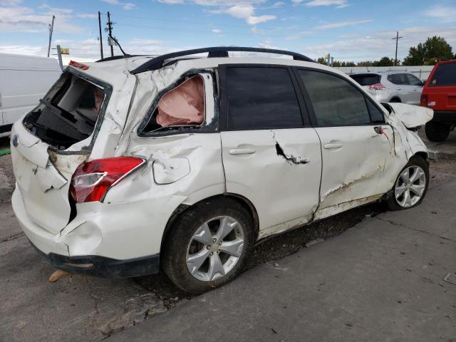 JF2SJABC4FH552678 - 2015 SUBARU FORESTER 2.5I WHITE photo 3