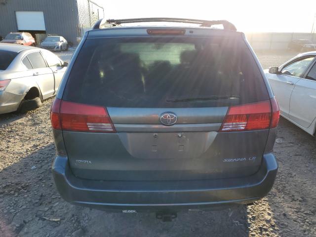 5TDZA23C24S187511 - 2004 TOYOTA SIENNA CE GRAY photo 6