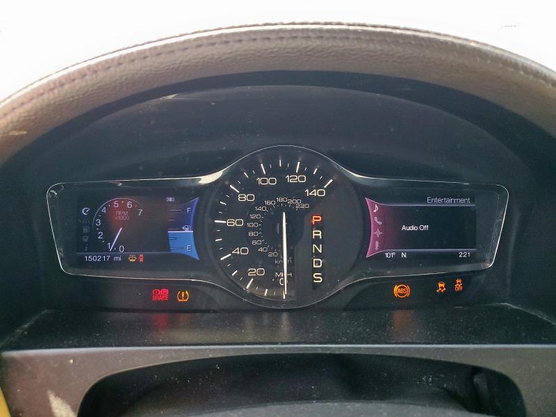 2LMDJ6JK1DBL15976 - 2013 LINCOLN MKX WHITE photo 9