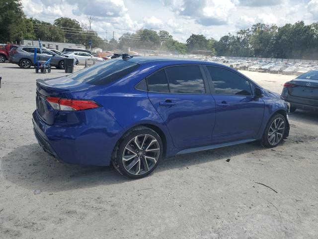 5YFS4MCE9MP096153 - 2021 TOYOTA COROLLA SE BLUE photo 3