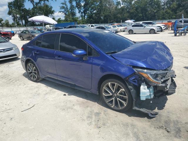 5YFS4MCE9MP096153 - 2021 TOYOTA COROLLA SE BLUE photo 4