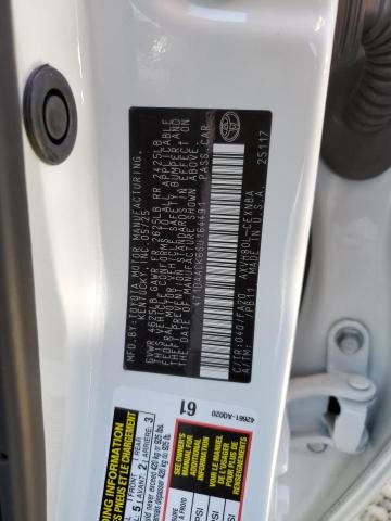 4T1DAACK6SU164491 - 2025 TOYOTA CAMRY XSE WHITE photo 12