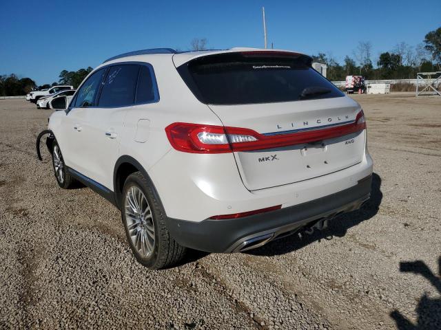 2LMPJ8LR5HBL29646 - 2017 LINCOLN MKX RESERVE أبيض صورة 2
