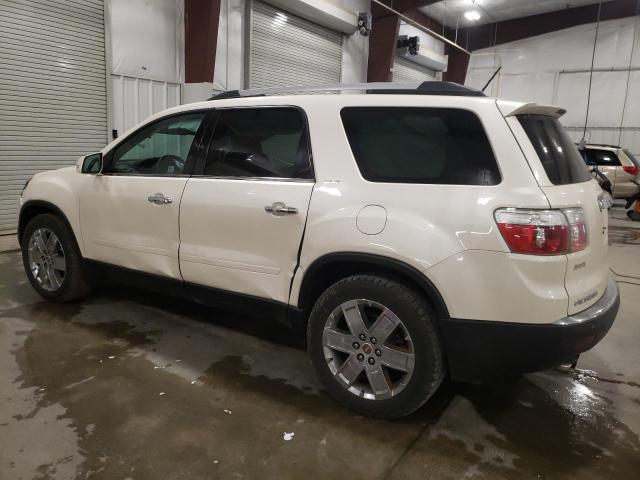 1GKLVNED9AJ212323 - 2010 GMC ACADIA SLT-2 WHITE photo 2