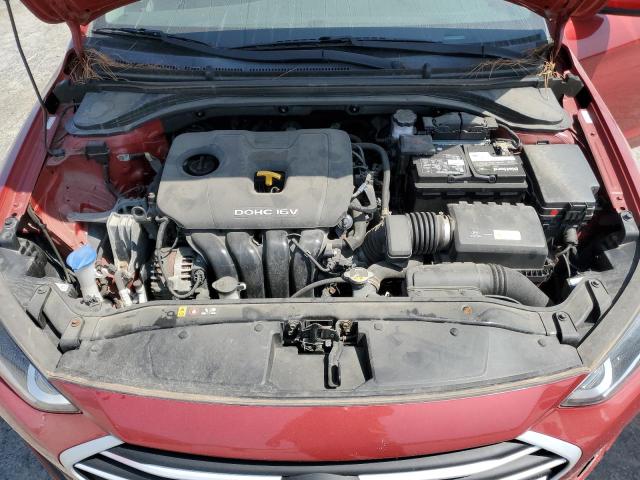 KMHD74LF7JU449573 - 2018 HYUNDAI ELANTRA SE RED photo 11