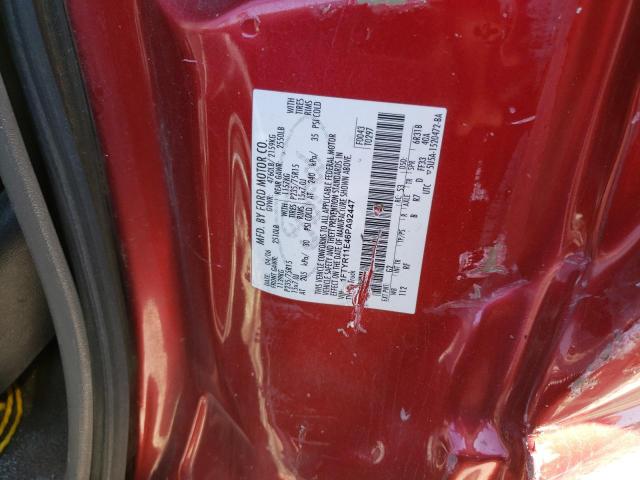 1FTYR11E46PA92447 - 2006 FORD RANGER MAROON photo 12