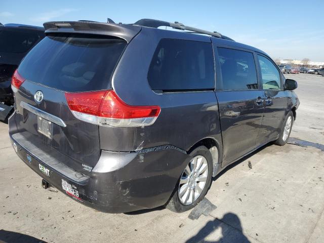 5TDDK3DC2BS010708 - 2011 TOYOTA SIENNA XLE GRAY photo 3