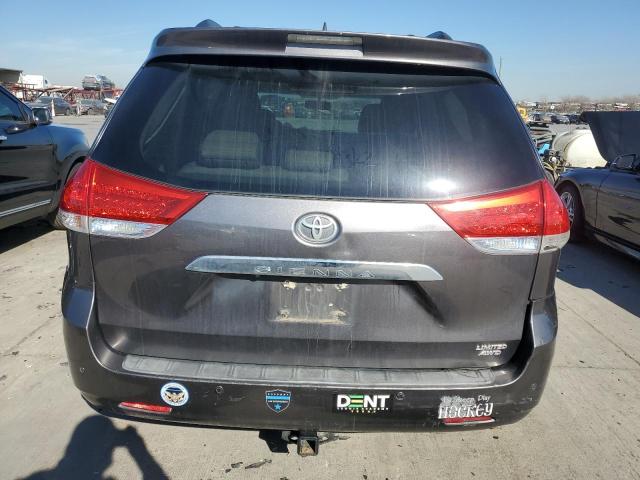 5TDDK3DC2BS010708 - 2011 TOYOTA SIENNA XLE GRAY photo 6