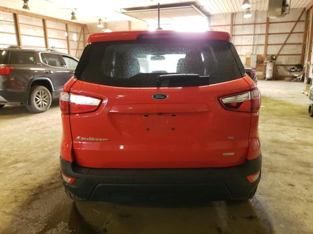 MAJ3S2GE0LC317323 - 2020 FORD ECOSPORT SE RED photo 6