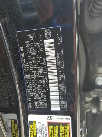 4T1DAACK9SU561340 - 2025 TOYOTA CAMRY XSE 黑色 照片 12