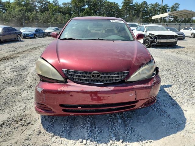4T1BE32K72U061654 - 2002 TOYOTA CAMRY LE BURGUNDY photo 5