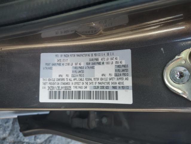 3MZBN1V35JM166805 - 2018 MAZDA 3 TOURING GRAY photo 13