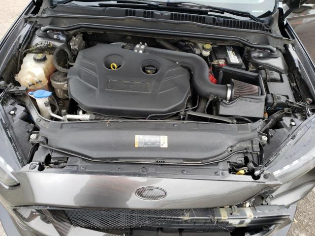 3FA6P0T94GR339358 - 2016 FORD FUSION SE GRAY photo 11