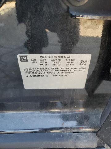 1G11C5SL9EF158138 - 2014 CHEVROLET MALIBU 1LT BLACK photo 12