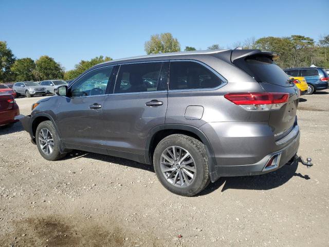 5TDJZRFH4KS617090 - 2019 TOYOTA HIGHLANDER SE GRAY photo 2