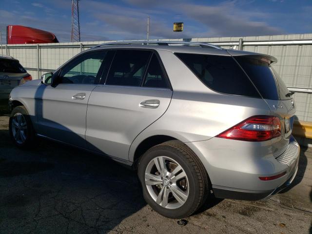 4JGDA5HB0DA264056 - 2013 MERCEDES-BENZ ML 350 4MATIC SILVER photo 2