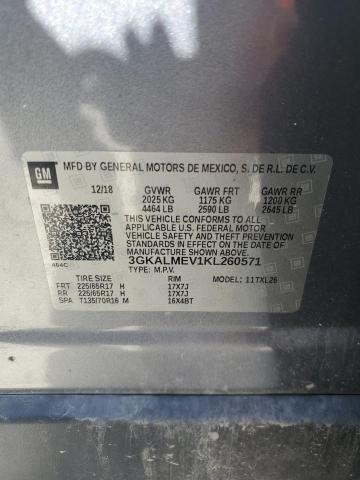 3GKALMEV1KL260571 - 2019 GMC TERRAIN SLE GRAY photo 14