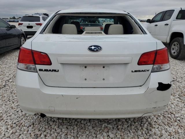 4S3BMBA6XB3212319 - 2011 SUBARU LEGACY 2.5I WHITE photo 6