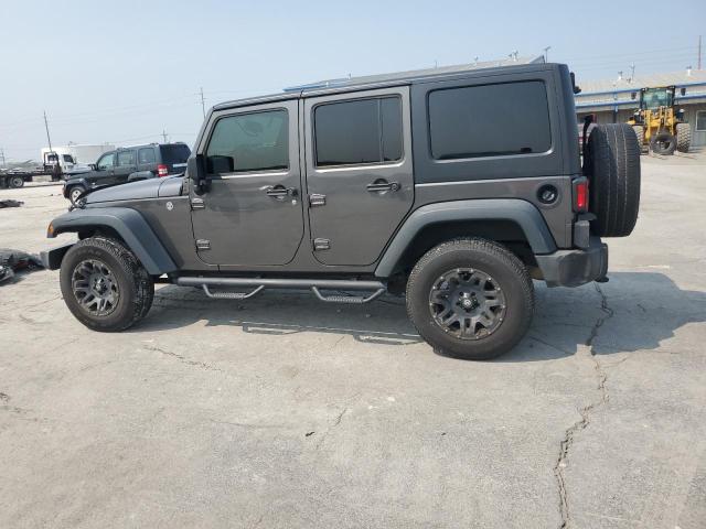 1C4BJWDG3JL907275 - 2018 JEEP WRANGLER U SPORT فحمي صورة 2