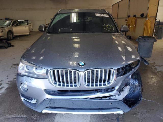 5UXWX9C56G0D76389 - 2016 BMW X3 XDRIVE28I SILVER photo 5