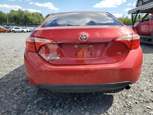 2T1BURHE3HC797654 - 2017 TOYT COROLLA L RED photo 6