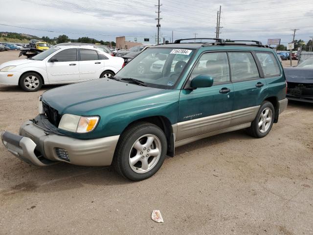 JF1SF65561G701722 - 2001 SUBARU FORESTER S GREEN photo 1