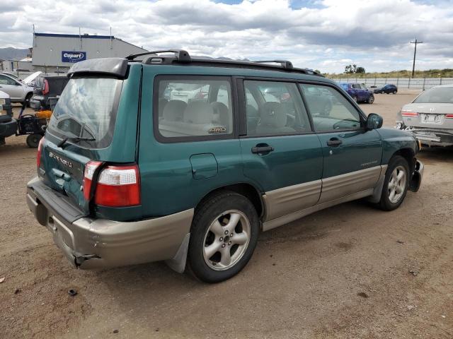 JF1SF65561G701722 - 2001 SUBARU FORESTER S GREEN photo 3