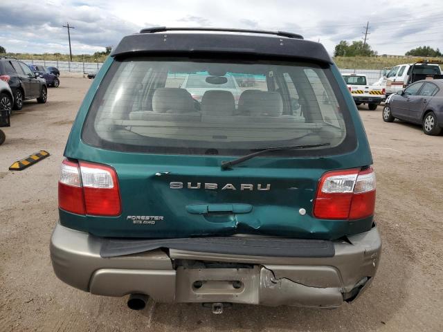 JF1SF65561G701722 - 2001 SUBARU FORESTER S GREEN photo 6