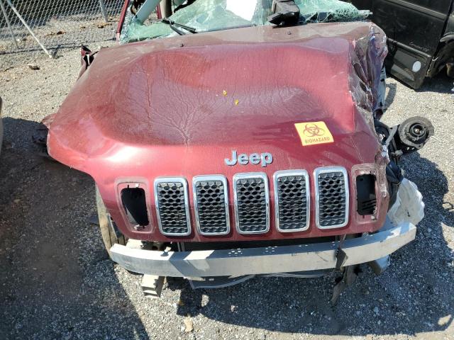 1C4PJMCB1KD336252 - 2019 JEEP CHEROKEE LATITUDE BURGUNDY photo 12