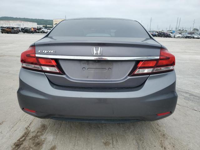 19XFB2F50EE054268 - 2014 HONDA CIVIC LX GRAY photo 6