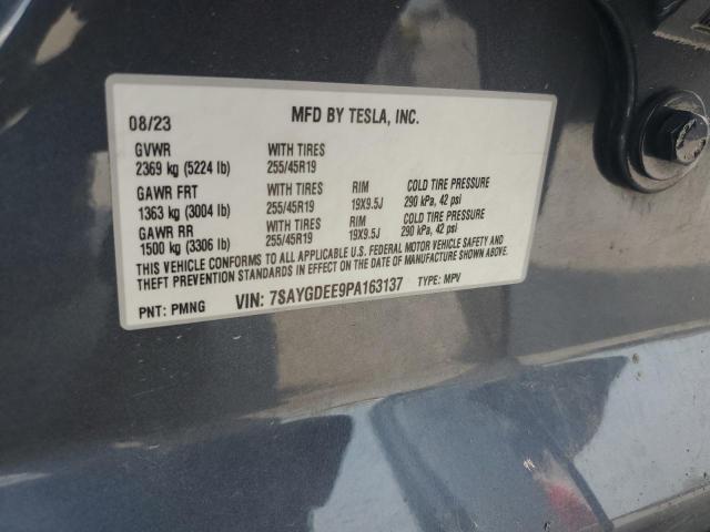 7SAYGDEE9PA163137 - 2023 TESLA MODEL Y 灰色 照片 14