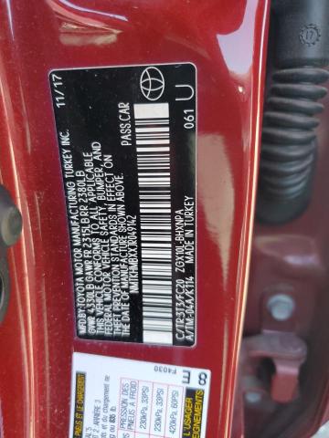 NMTKHMBXXJR049142 - 2018 TOYOTA C-HR XLE 红色 照片 13