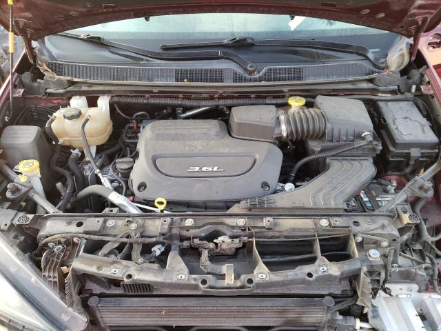 2C4RC1BG1HR589026 - 2017 CHRYSLER PACIFICA TOURING L BURGUNDY photo 12
