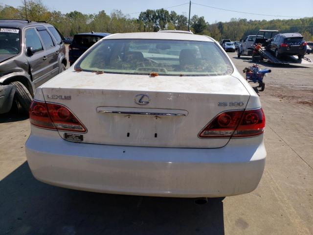 JTHBA30G655134833 - 2005 LEXUS ES 330 WHITE photo 6