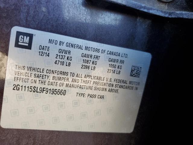 2G1115SL9F9195660 - 2015 CHEVROLET IMPALA LT 棕色 照片 13