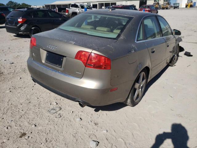 WAUDG78E05A549475 - 2005 AUDI A4 3.2 QUATTRO BEIGE photo 4