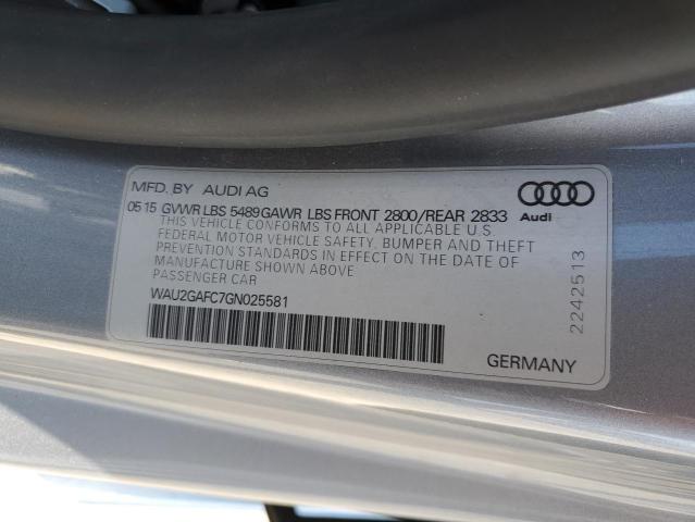 WAU2GAFC7GN025581 - 2016 AUDI A7 PRESTIGE SILVER photo 13