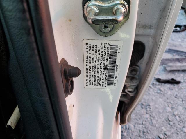 19XFB2F95FE066761 - 2015 HONDA CIVIC EXL WHITE photo 13