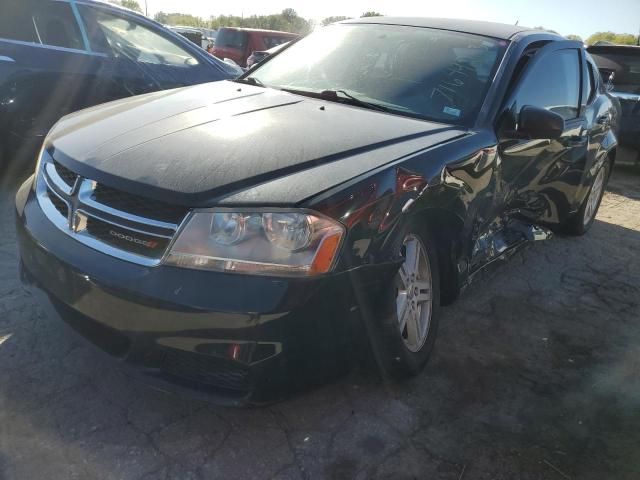 1C3CDZCB1CN159575 - 2012 DODGE AVENGER SXT BLACK photo 1