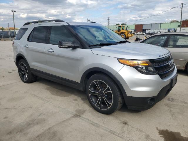 1FM5K8GT3EGB67557 - 2014 FORD EXPLORER SPORT SILVER photo 4