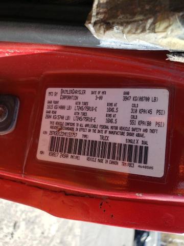 2B7KB31Z3YK151717 - 2000 DODGE RAM VAN B3500 RED photo 13