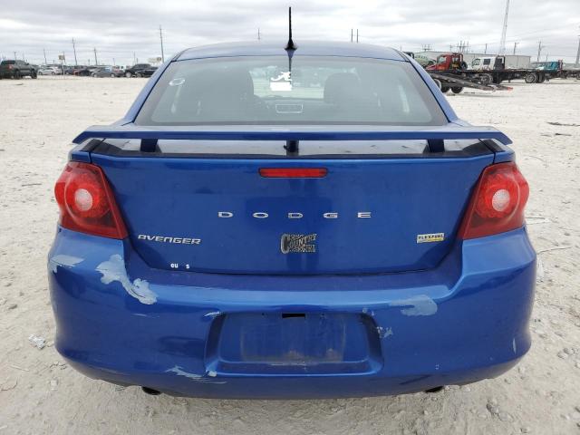 1C3CDZEG0CN251673 - 2012 DODGE AVENGER SXT BLUE photo 6