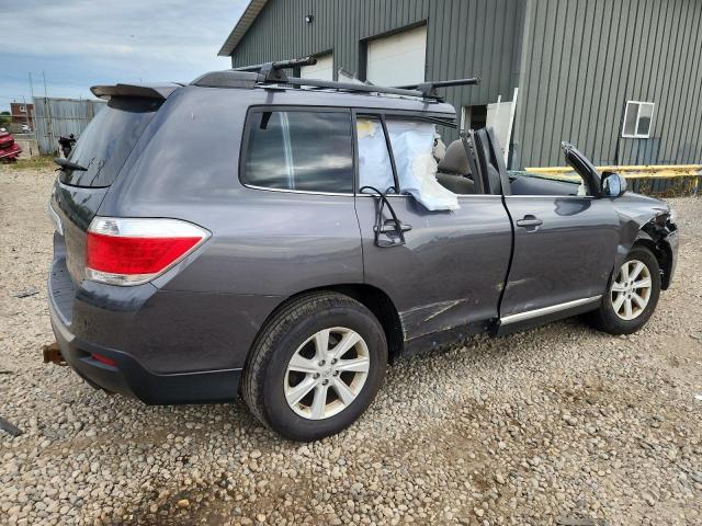 5TDBK3EH1DS265886 - 2013 TOYOTA HIGHLANDER BASE Szary zdjęcie 3