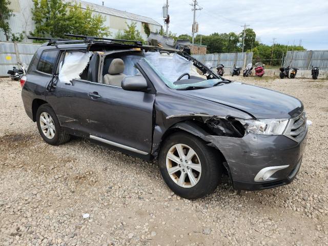 5TDBK3EH1DS265886 - 2013 TOYOTA HIGHLANDER BASE Szary zdjęcie 4