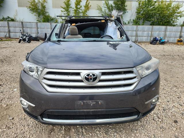 5TDBK3EH1DS265886 - 2013 TOYOTA HIGHLANDER BASE Szary zdjęcie 5