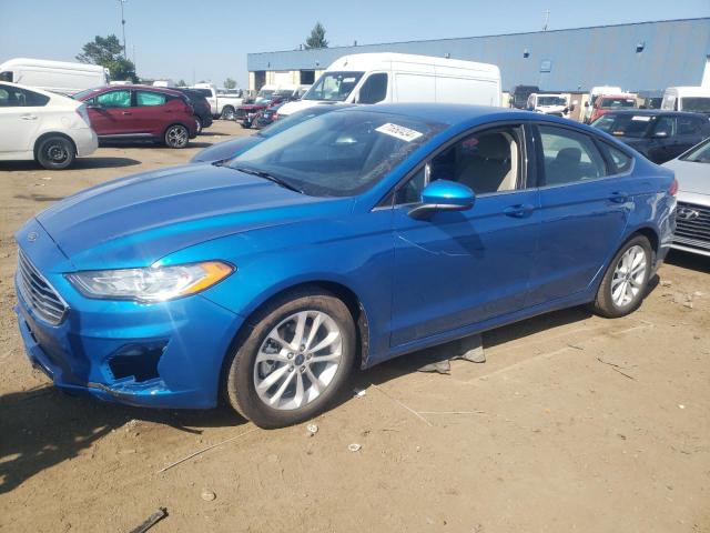 3FA6P0HD5LR147034 - 2020 FORD FUSION SE BLUE photo 1